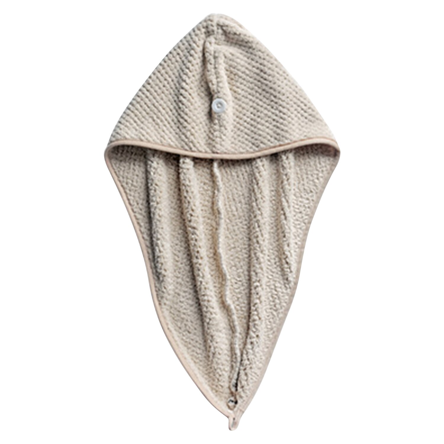 Toalla de baño de lana Coral para mujer y niña, gorro de secado rápido, suave, absorbente de agua, envoltura de pelo, gorro de ducha, pelo mojado: Grey