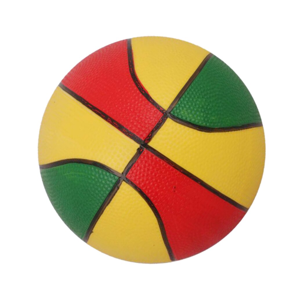 9 "Mini Opblaasbare Basketbal Bal Speelgoed Kids -Groen & Geel & Rood