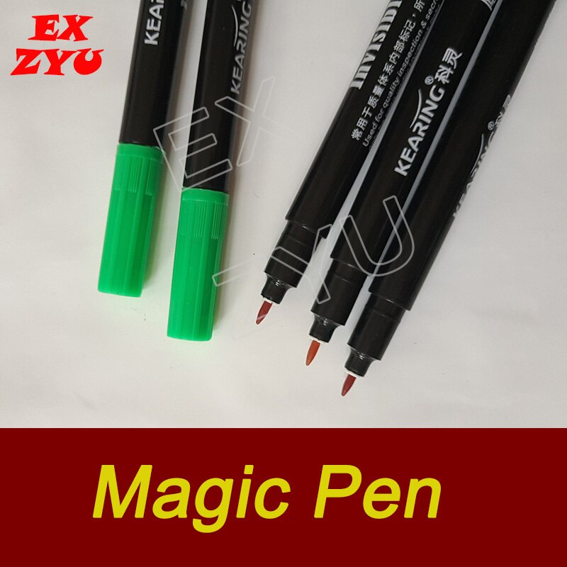 UV długopis fioletowe światło anty fałszywe promieniowanie ultrafioletowe magia dla ukrytych wskazówek puzzle rekwizyty prawdziwy pokój ucieczki gry rekwizyty EXZYU