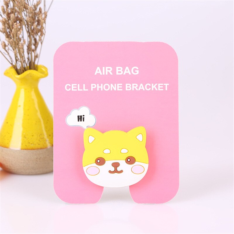 chat mignon dessin animé mobile anneau telephone portable porte carte accessoires telepsupport pour téléphone universel Coloré Téléphone Portable Accessoire Support Support Extensible Téléphones Poignée de Support