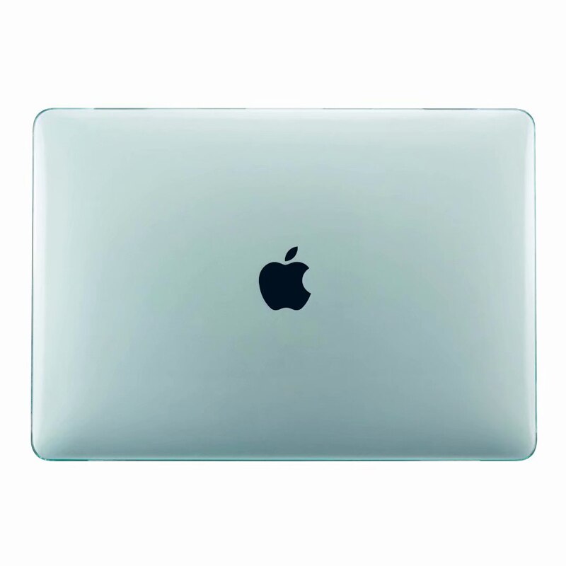 Blank gennemsigtig etui til macbook retina 12 tommer  a1534 krystal gennemsigtigt hårdt cover: Lysegrøn