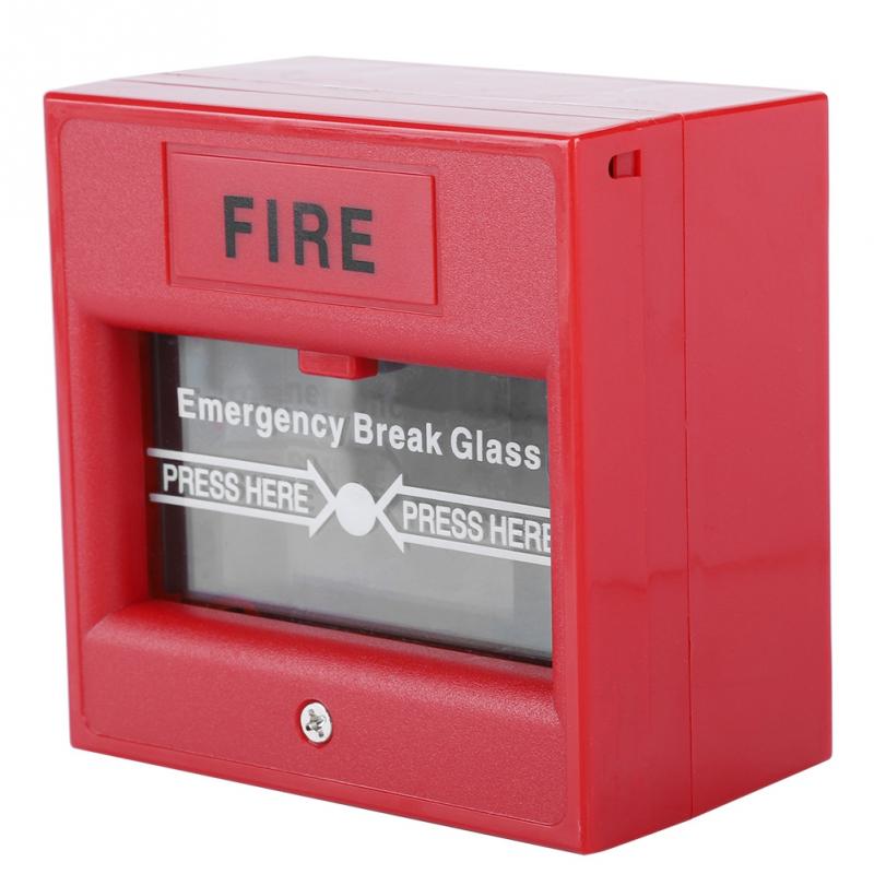 Emergency Exit Fire Alarm Button Release Security Button Glass Break Alarm Switch Button For Home Kitchen 3A 36VDC