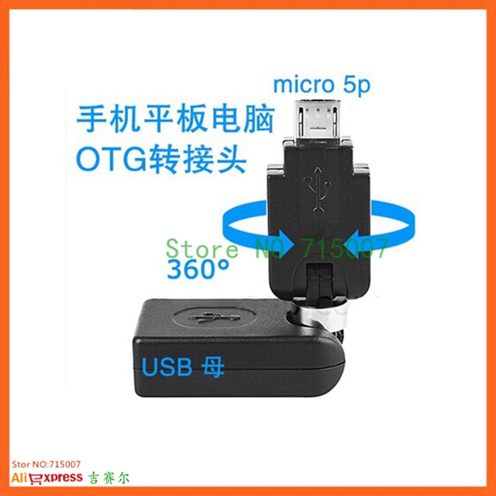 MINI y MICRO USB 2,0 macho a USB hembra, adaptador de cable de extensión de ángulo de rotación de 360 grados,