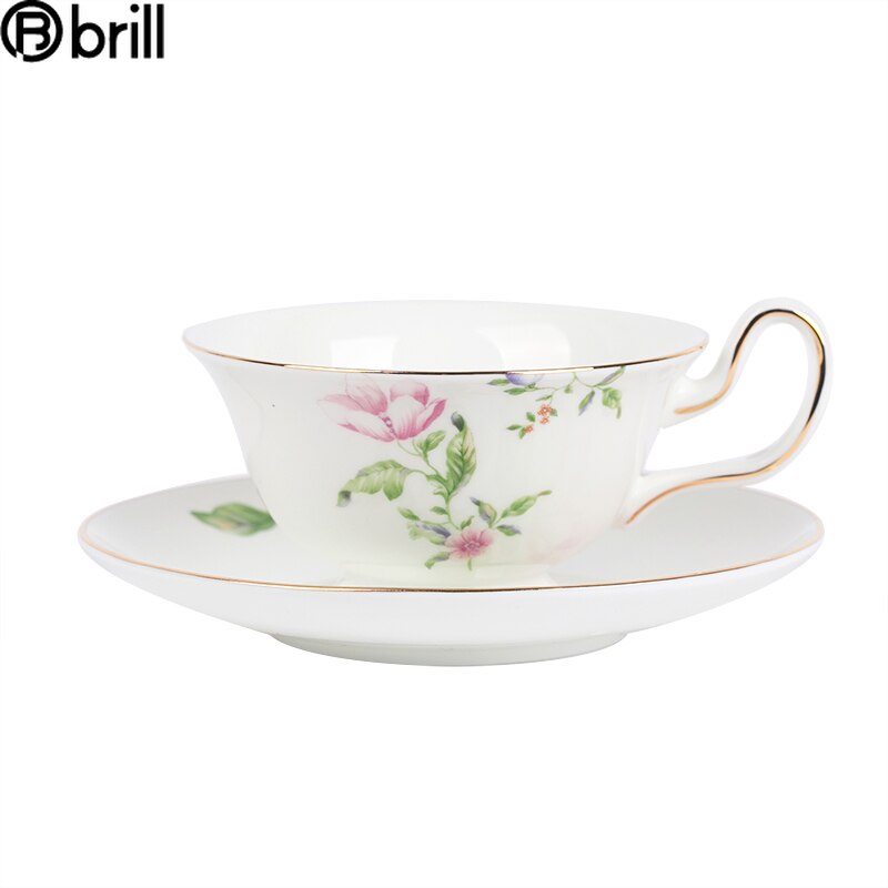 Nordic Stijl Koninklijke Thee Cup Schotel Wit Kleine Porseleinen Koffie Cup Set Theepot Luxe Drinkware Thee Kopjes En Schotel Sets tazas