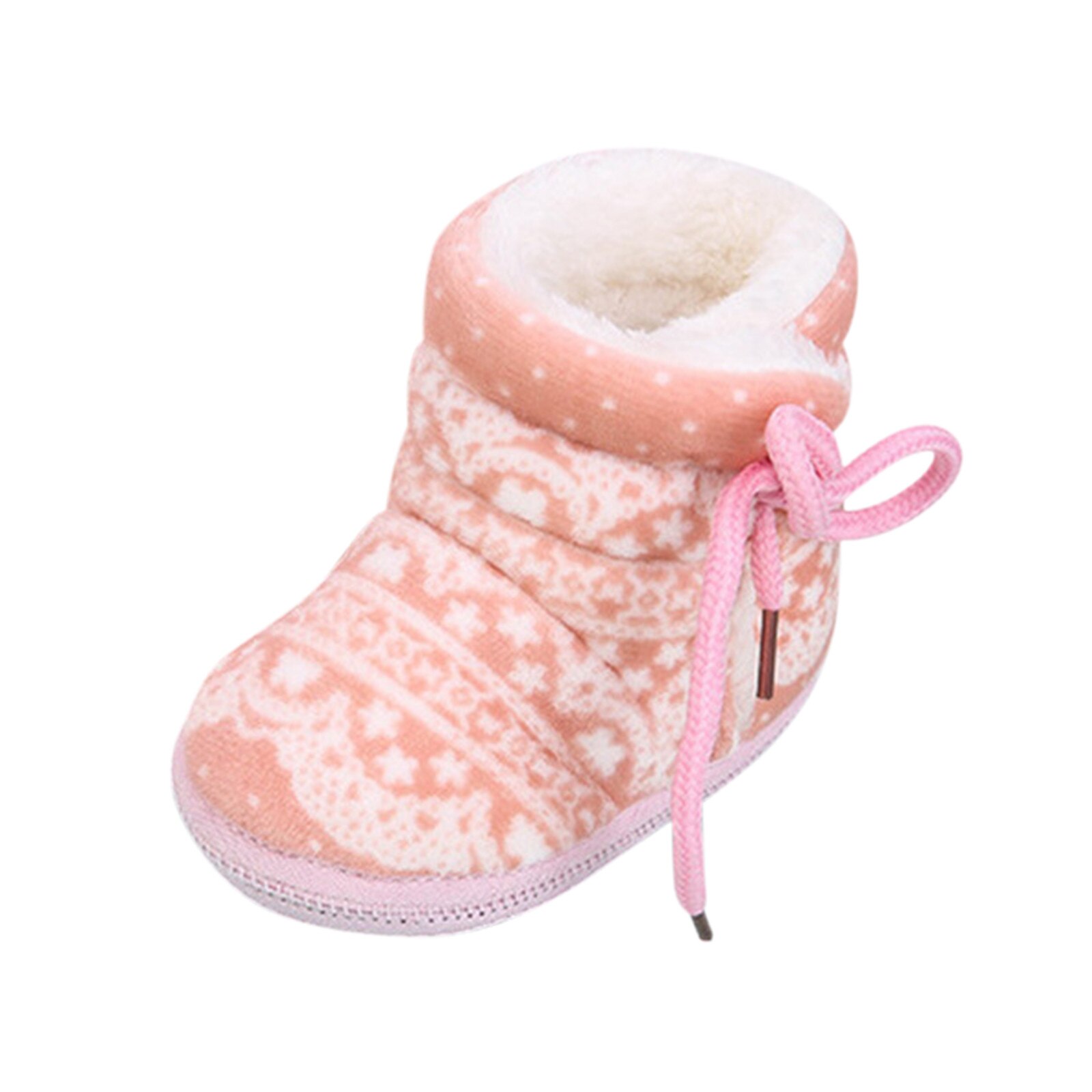 Kleinkind Baby Schuhe Infant Neugeborenen Baby Druck Stiefel Weiche Sohle Stiefel Prewalker Warme Schuhe Patucos Recien Nacido: Rosa / 18M