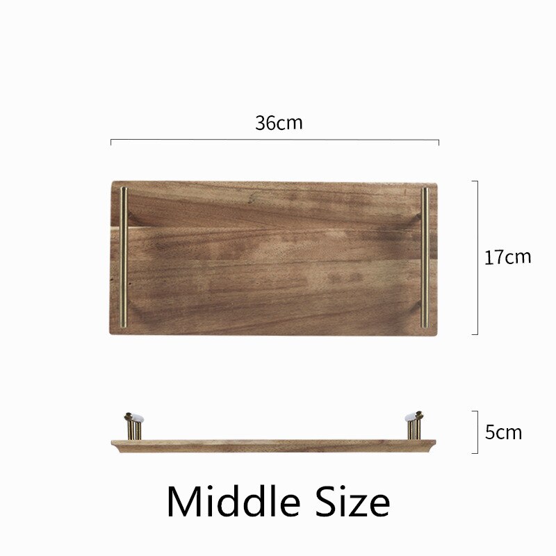 Rectangle Japanese style Wooden Plate Cake Dessert Pastry Exhibition Hall Display Tray Fruit Tray Restaurant Sushi Plate: 36x17cm