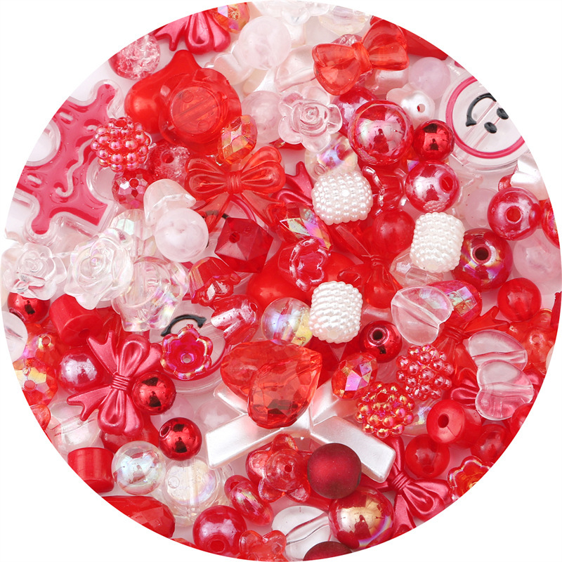 Cuentas mixtas hermosas coloridas Diy pulsera de cadena para teléfono móvil mezcla chica linda azul y rosa cuentas tejidas a mano accesorios de joyería