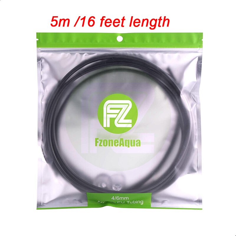 Rvs Aquarium Multi Manier CO2 Distributeur Splitter Naaldventiel, Terugslagklep Bubble Counter Voor Solenoid Regulator: 5m Air tube-black