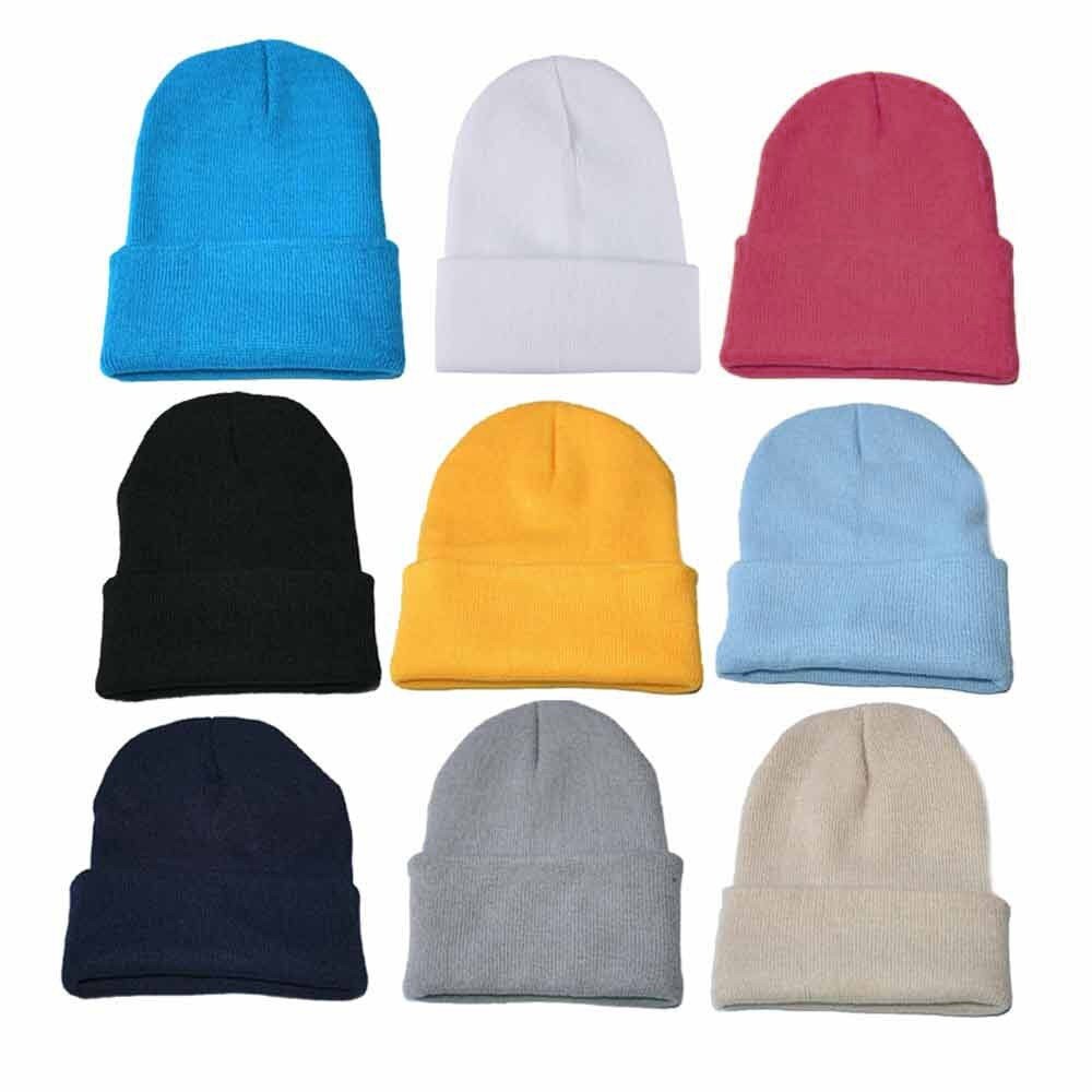 unisex Slouchy Strick Mütze Hüfte hüpfen Deckel warm Winter Ski Hüte Kappen Männer Winter Hüte Für Frauen Motorhaube Femme Gorras # T2