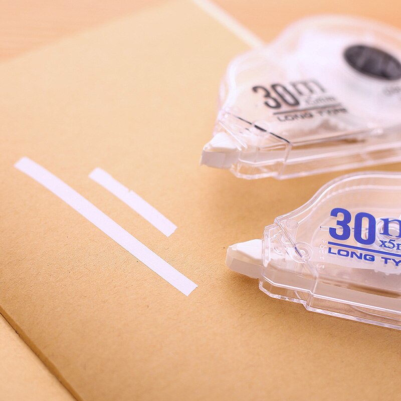 60M/pack Super Long Correction Tape White Modify Tape School Sticky Tape Correct Written Mistake Homework Test Office File 8170