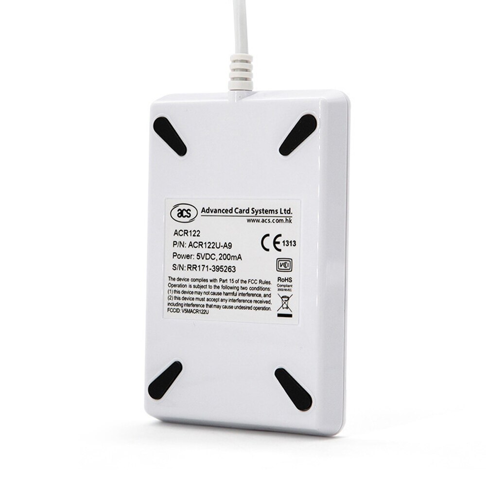 Acr 122u rfid intelligente kaartlezer, schrijver, kopieermachine, duplicator, kloonmachine voor beschrijfbare kaarten, huisbeveiliging, deurslotsysteem