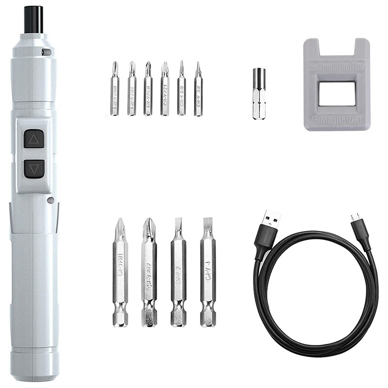 Electric Screwdriver 3.6V Small Cordless Screwdriver, USB Fast Charge Screwdriver Kit, Pen-Sized Mini Screwdriver