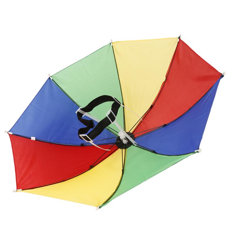 1 stücke Einstellbare Angeln Kappen Faltbare Headwear Regenschirm Hütte draussen Sport Kappe Wandern Angeln Hüte Angeln Lieferungen
