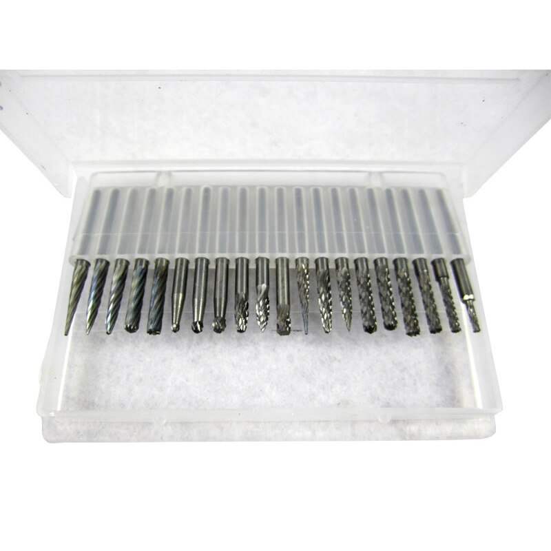 20pcs 3.175mm PCB Drilling Kits Drill Tools for CNC Engraving Machine PCB Milling Machine