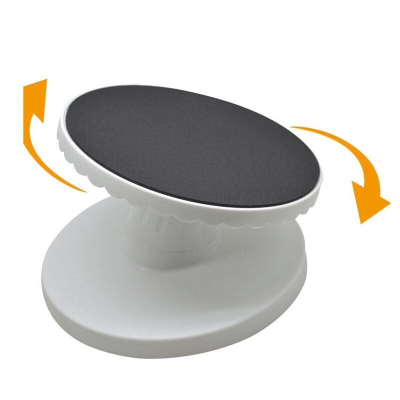 DIY baking (11 Inch black) Tiltable Plastic Cake Decoration Table Cake Decoration Turntable, Cake Rotating Rack