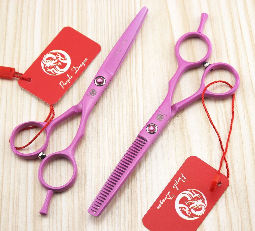TOPPEST – ciseaux de coiffure rose, 510 #, 5.5 pouces, JP 440C 62HRC, pour la maison et le Salon, ciseaux amincissants