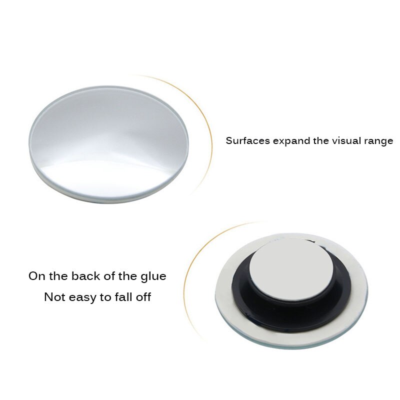 Miroir adhésif pour bébé, grand Angle, rond, rond, à Angle mort, intérieur de la voiture