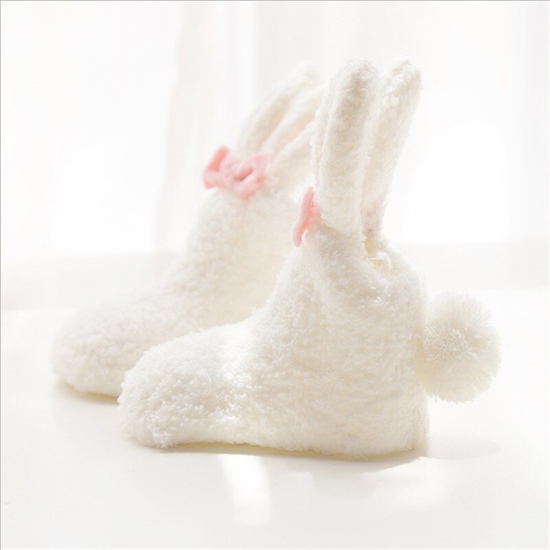 0-3t babysokjes koraal fleece peuter meisjes sokken dikke kleding accessoires winter herfst verjaardag kerst warme sok