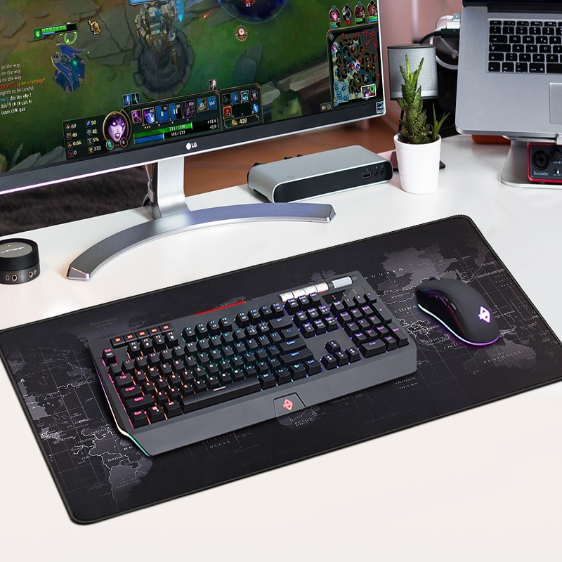 Tapete para mouse xxl, para jogo, para computador, para mesa, para mouse