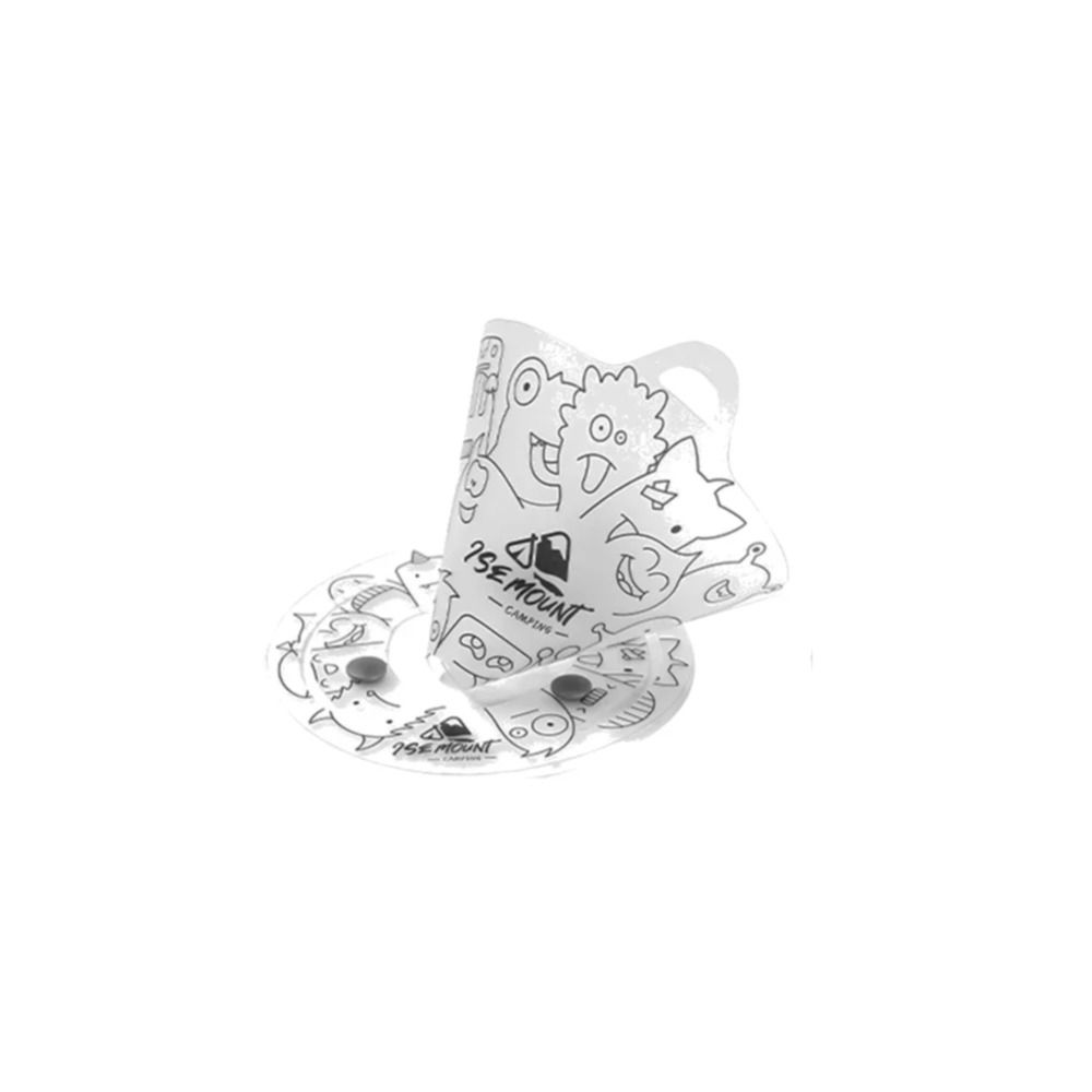 Składana zastawa stołowa kempingowa robić użytku zewnętrznego, lekka, przenośna, wielofunkcyjna, plastikowa, składana.: Burgundowy