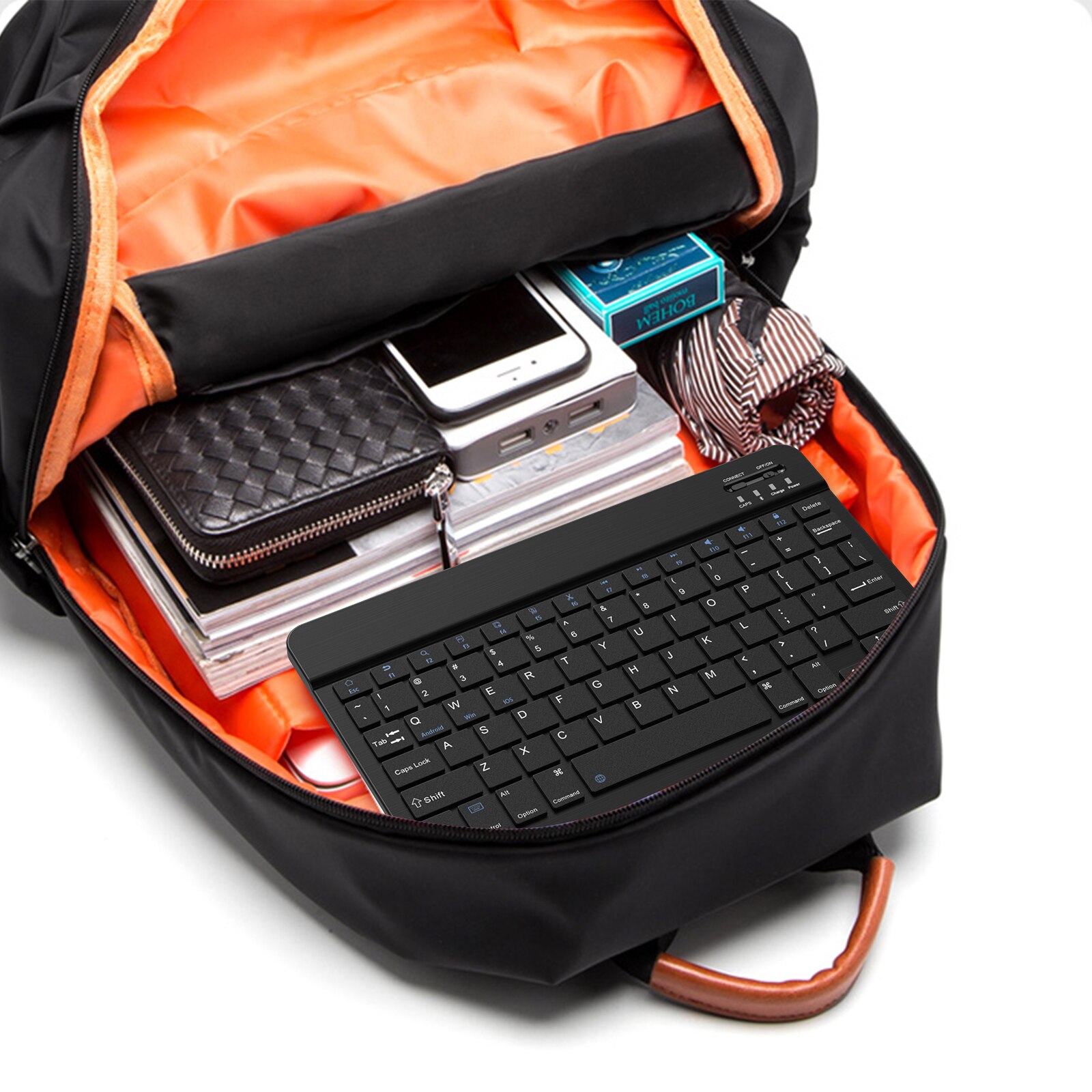 Mini Wireless Keyboard Bluetooth Keyboard For ipad Phone Tablet Rechargeable keyboard For Android ios Huawei Samsung Xiaomi