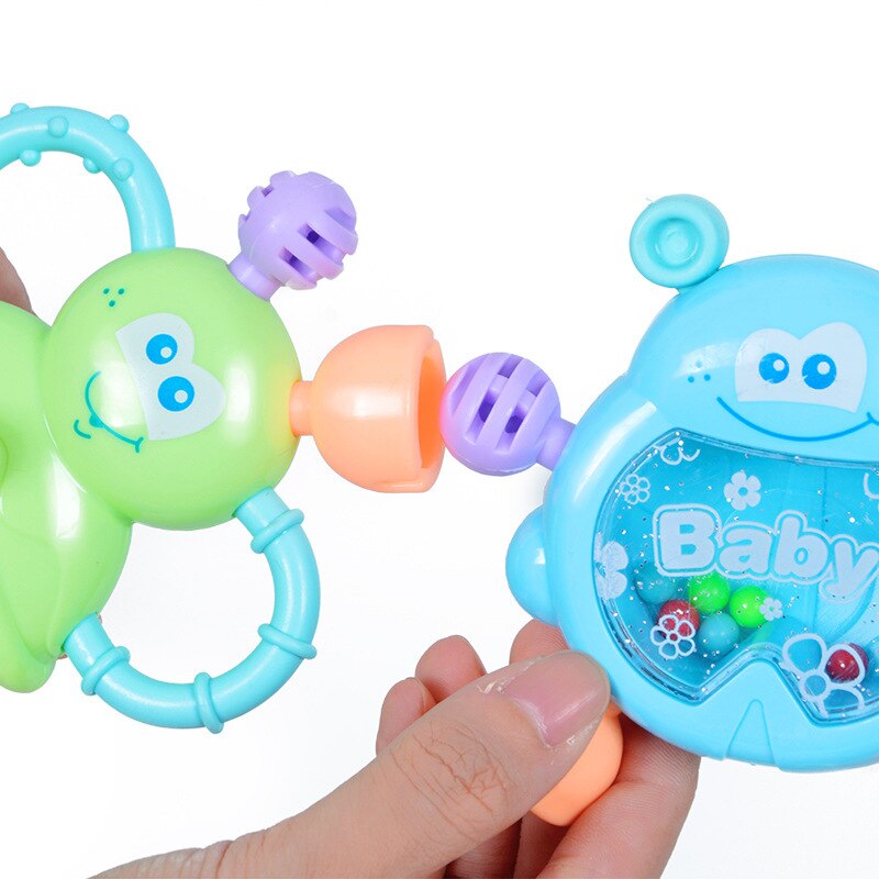 10 PZ/impostato Giocattoli Del bambino A Mano Tenere tintinnio tremante Campana Bella Mano Scossa Campana Anello Del bambino Sonagli Giocattolo Del bambino Appena nato 0- 12 mesi Massaggiagengive
