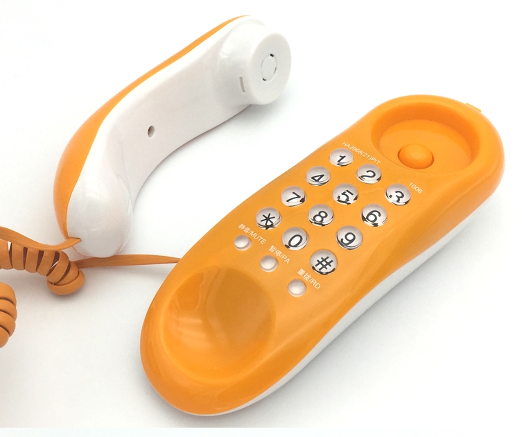 Vaste telefoon thuiskantoor hotel inkomende telefoon aan de muur, mini-wandtelefoon aan het bed