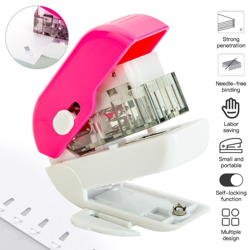 No Nails Stapling Machine Mini Cute Book Stapler No Staples required Stapleless Stapler Paper Stapling Stapler Without Staple