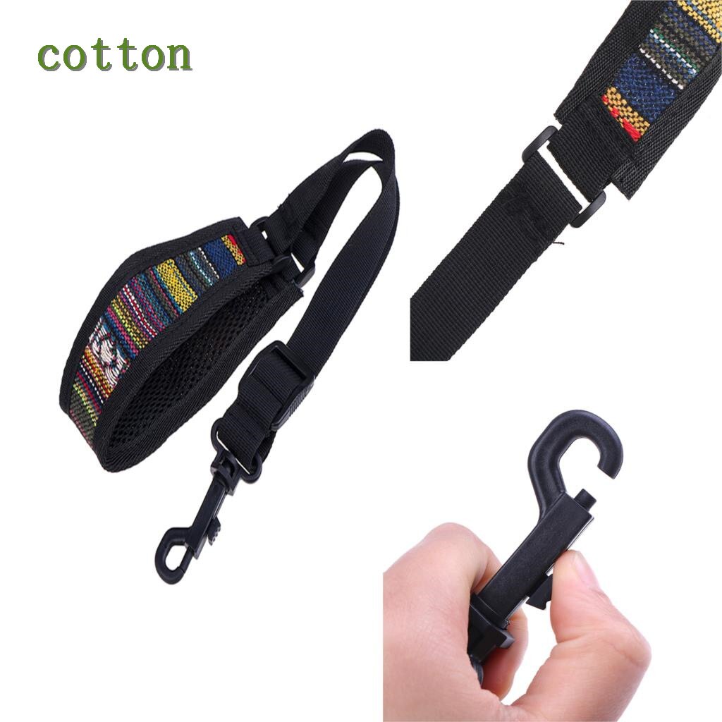 Hoge elastische muziekinstrument saxofoon accessoires katoenen dikke saxofoon nekband harnas gevoerde nekband
