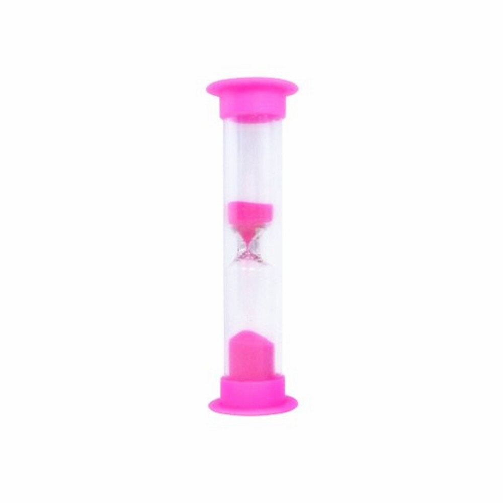 Plastic sand timer,Plastic hourglass, 5 minutes sand timer with White sand cooking sand timer shower hourglass: Pink