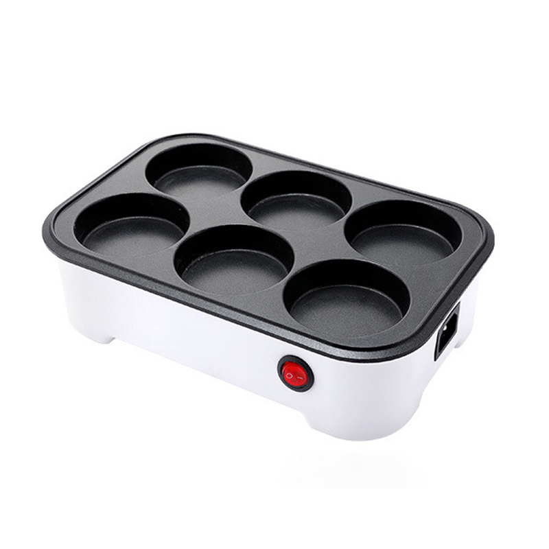 Elektrische Takoyaki Hersteller Ei Omelett Herde Krepp Pfannkuchen Gebraten Steak Braten Pfanne Chibi Maruko Backen Maschine Krake Bälle Grill: Burgunderrot