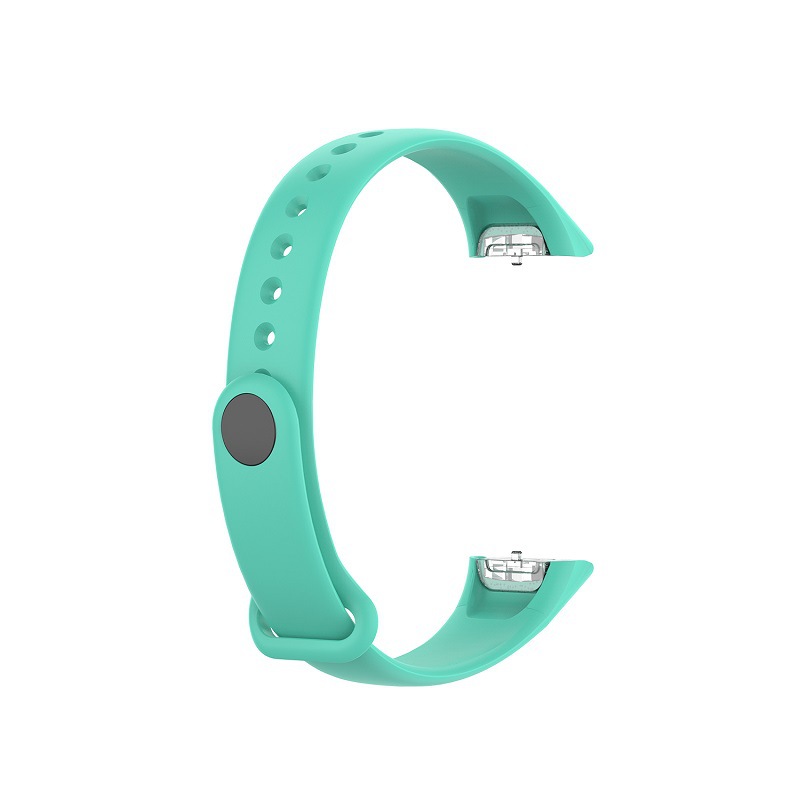 Silicone Sport Watch Band Strap Wrist Band Strap For Samsung Galaxy Fit SM-R370 Smart Bracelet Watch Strap Accessories: cyan-blue