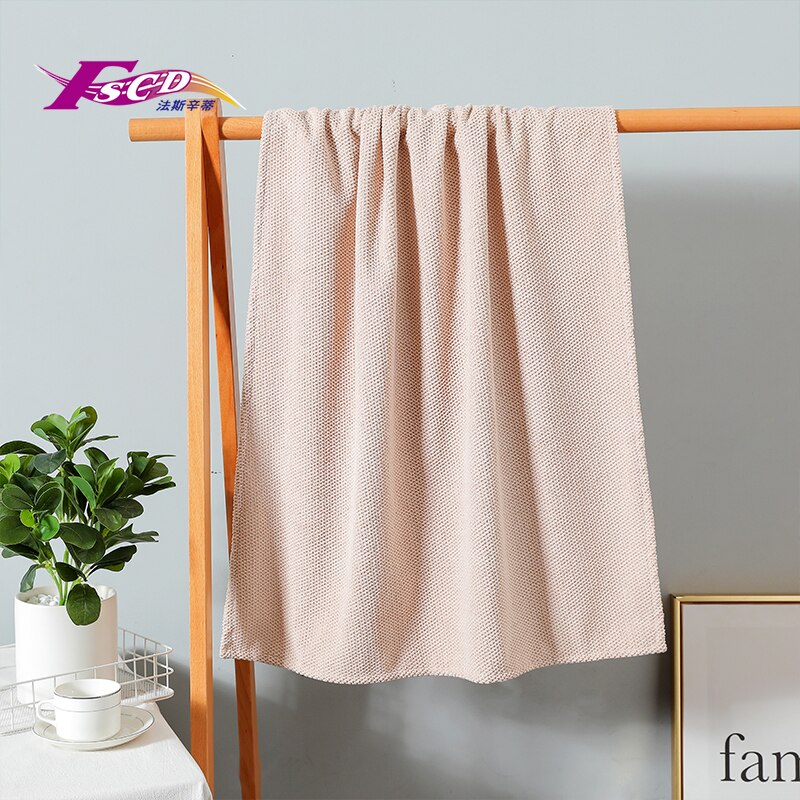 Fussel-freies große Schlecht handtuch Ultra-feinen bambus holzkohle faser saugfähigen haushalts erwachsene Schlecht verdickte weich Schlecht handtuch: Beige