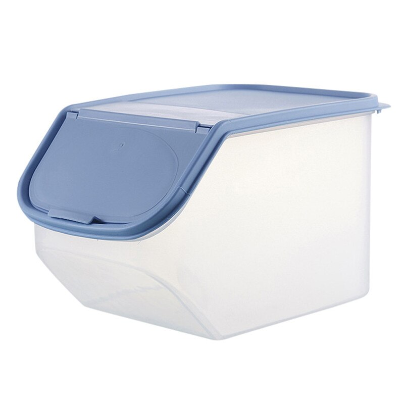 Storage Box Container Kitchen Rice Fruit Storage Box Barrel Grain Large Capacity Candy Snack Dry Grain Food Boxes Slide Cover @C: A / L