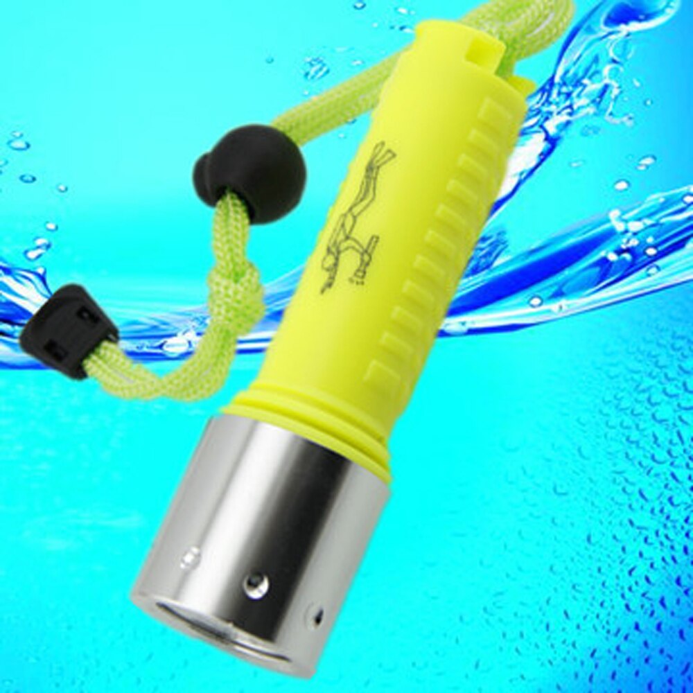 Linterna de buceo superbrillante, luz LED Q5 de 2000LM, resistente al agua, equipo de buceo profundo