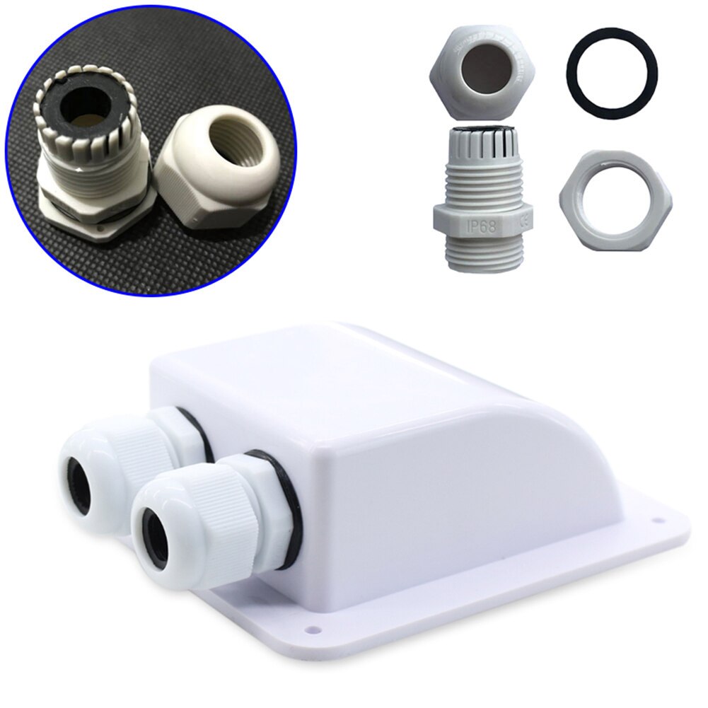 1/2 Gaten Dak Draad Entry Klier Doos Zonnepaneel Kabel Connector Houder Camper Caravan Varen Camper Van Accessoires