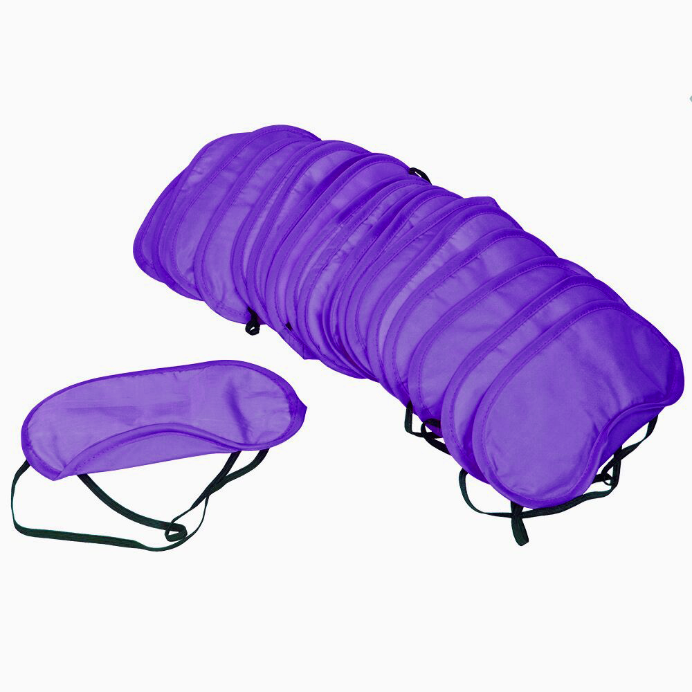 10 Teile/los Weiche Reisen Schlafen Augen Maske Schwarz Schatten Entspannen Schlaf Frauen Männer Augenbinde Augenklappe Nacht Augenklappe: purple 10pcs