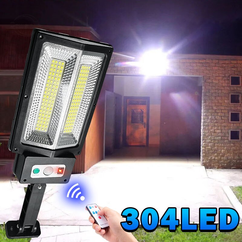 La luz Led Solar más potente para exteriores, 3 modos, luces de calle recargables, lámpara Solar impermeable, lámpara de jardín con Control remoto para exteriores，luces solares superbrillantes para exterior