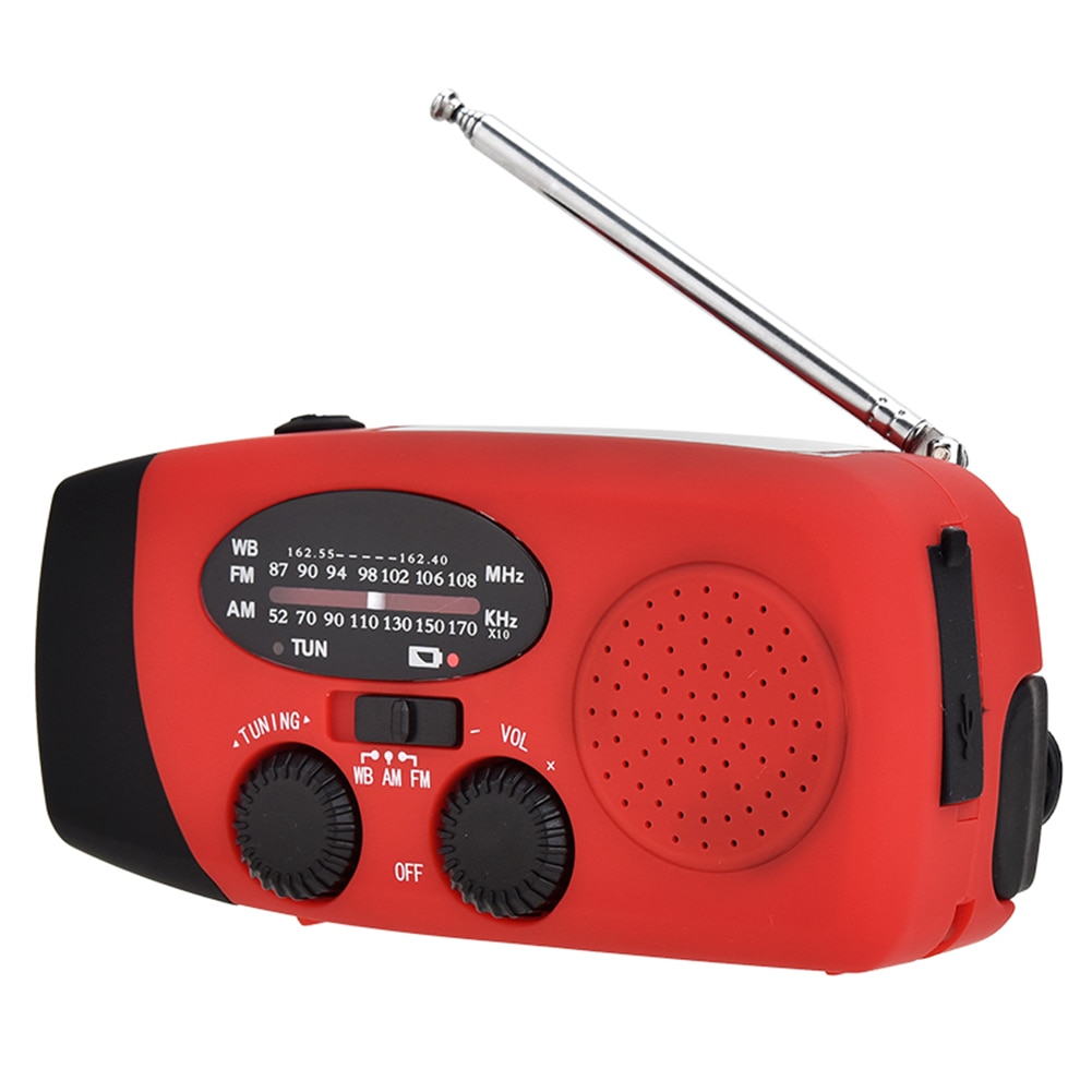 Multifunctionele Hand Radio Solar Crank Dynamo Powered Am/Fm/Noaa Weather Radio Gebruik Emergency Led Zaklamp En Power bank