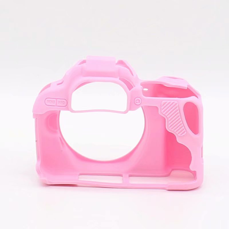 Funda de silicona de goma para cámara Canon EOS 200D Rebel SL2 Kiss X9 DSLR, Protector de cuerpo suave, piel: pink