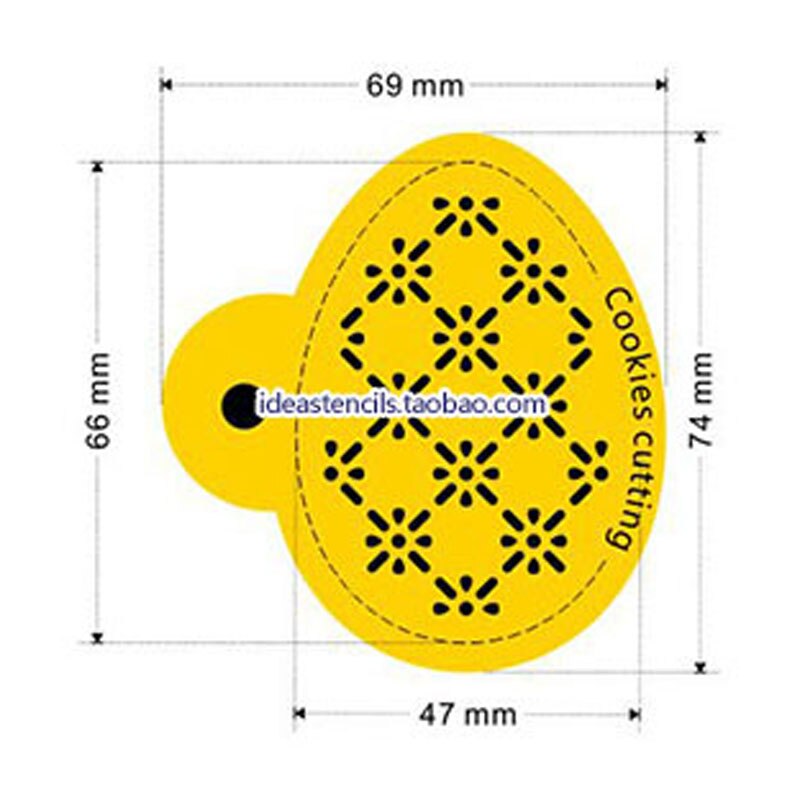 Thanks Giving Paaseieren Koffie Stencils Biscuit Mold Barista Template Koekje Taart Decor Gereedschap reposteria patisserie