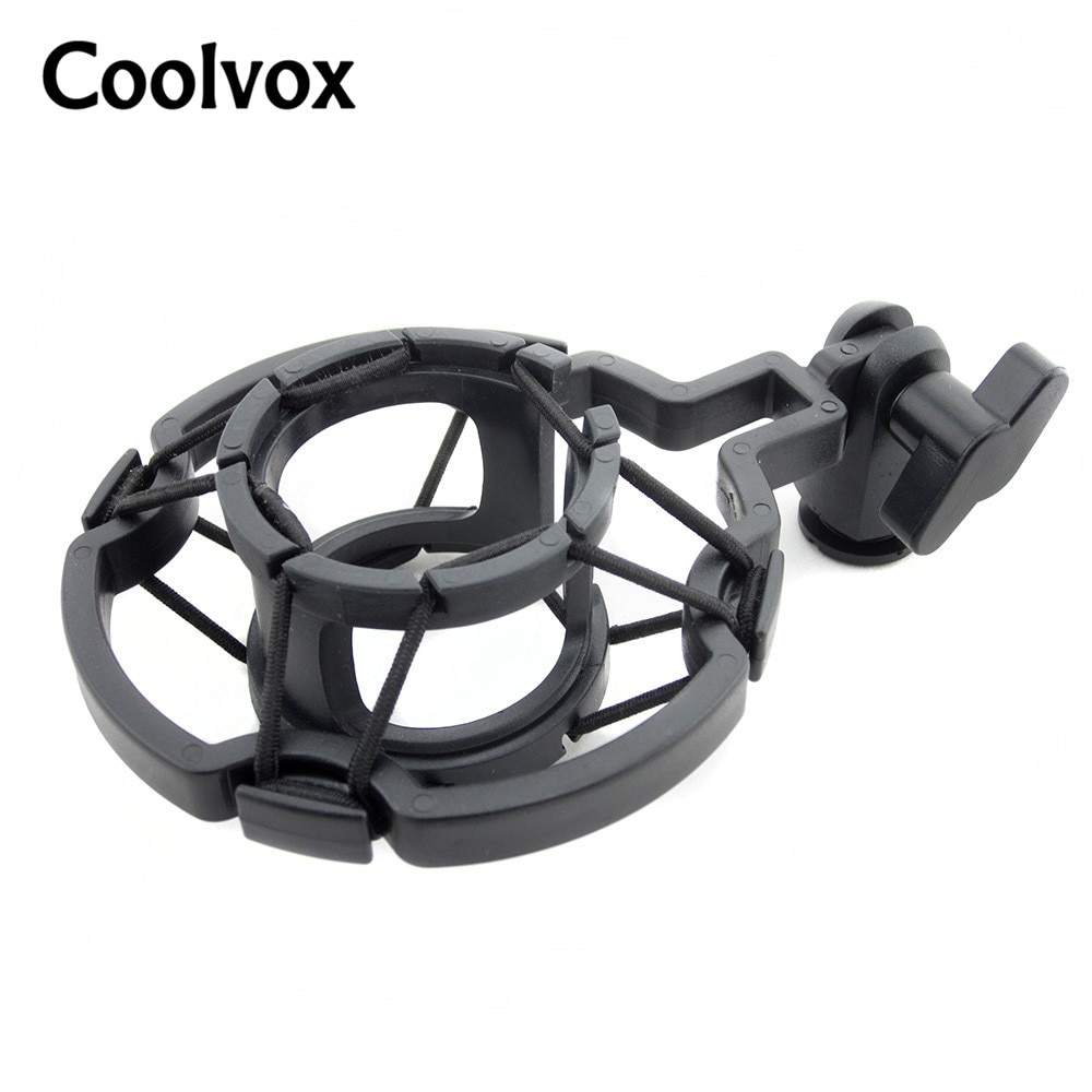 Studio Condenser Microphone Mounting Clamp Game Recording Chat Video Mic Shock Mount Plastic Material Fit for Mic BM800 BM-700