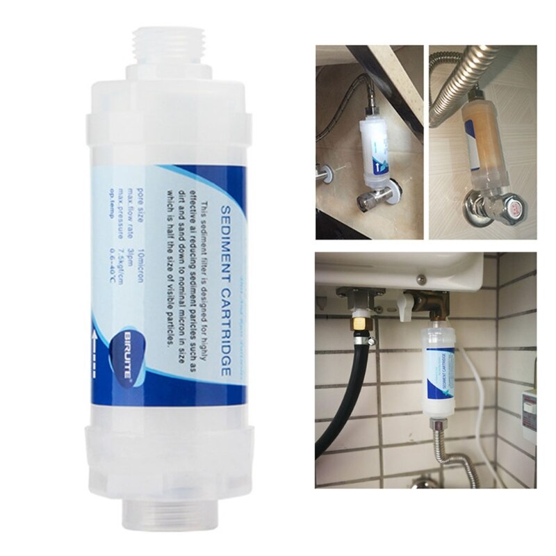 Home Water Filter Sediment Filter Cartridge Replacement Maximum Flow 30 lpm Operating Temp 33.08º F to 104ºF 20CC: A