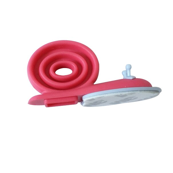 Soft Plastic Baby Home Safety Door Stopper Baby Safety Cute Safe Cartoon Snail Shape Door Stop Anti-pinch Hand Child Protector: Red