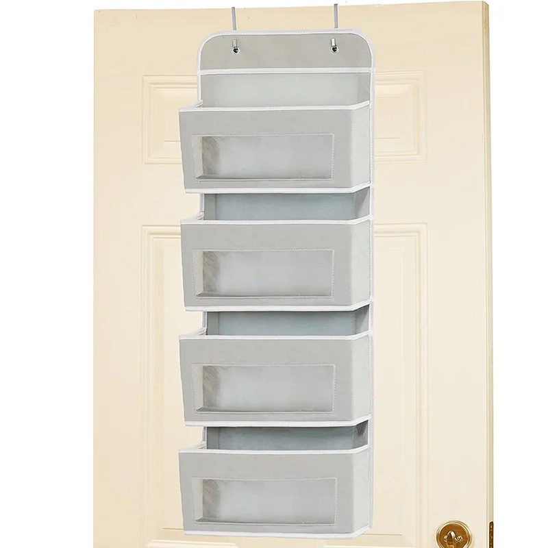 Hängende Aufbewahrungstasche für die Türrückseite, Wandmontage, Handy-Organizer, Baby-Bett-BHs, hängende Aufbewahrungstasche, gebündelte Tasche/Seil-Tasche: Black