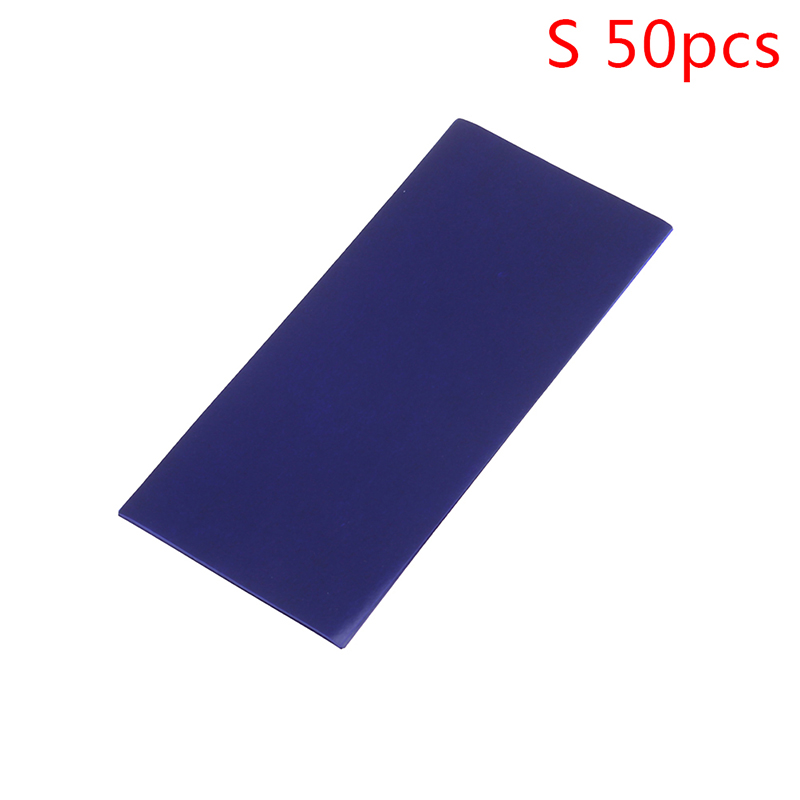 50 ark kulstofpapir 16k/32k/48k blå dobbeltsidet carbon kopimaskine stencil overførsel papir papirvarer kontorartikler: 48k