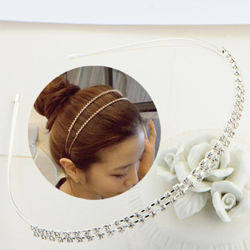 Hairband for Women Crystal Rhinestone Headband Gold Silver Color Headpiece Lady Girls Headdress Hair Accessories