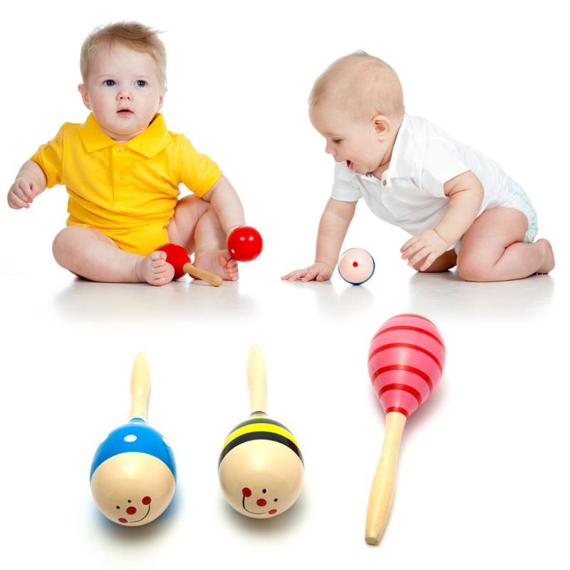 Baby rammelaar babyspeelgoed houten kindermerk kinderen interesses zand hamer vroege educatie speelgoed muziekinstrument slagspeelgoed