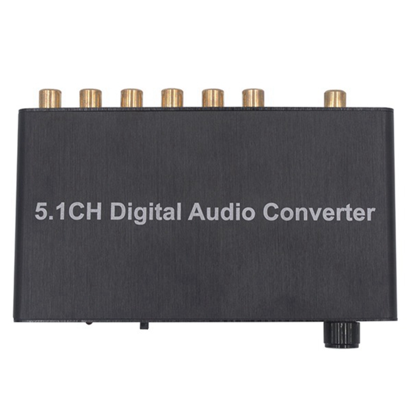 Convertidor Digital o 5,1 canales, DTS/Dolby AC3, decodificación SPDIF, entrada a 5,1, decodificador SPDIF Coaxial a RCA