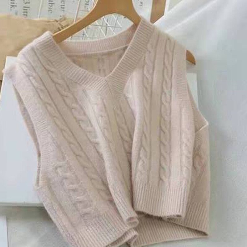 Strikket undertrøje til kvinder slank top sweater langærmet dame tidligt efterår all-match: Khaki
